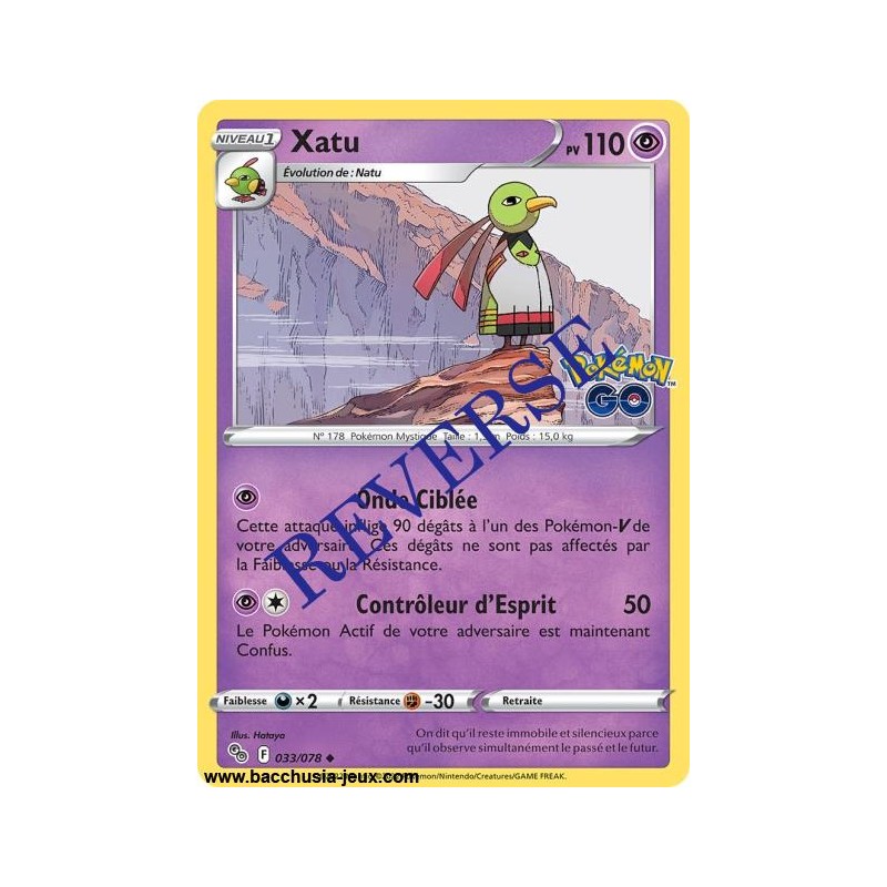 Carte Pokémon EB10.5 033/078 Xatu Reverse