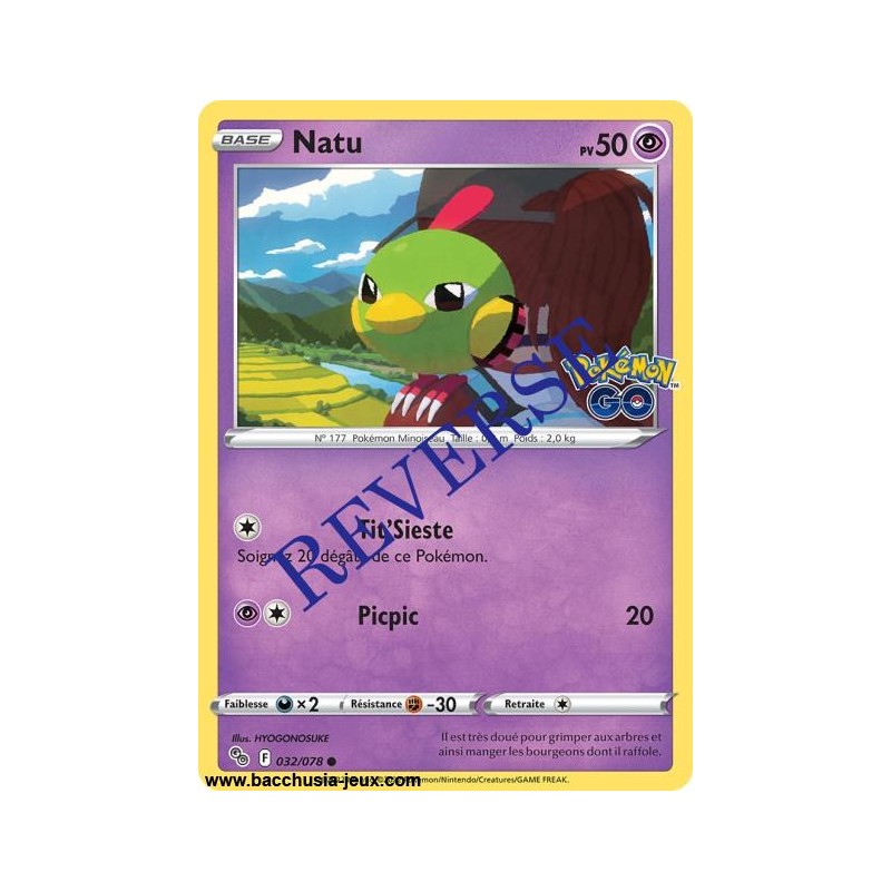 Carte Pokémon EB10.5 032/078 Natu Reverse