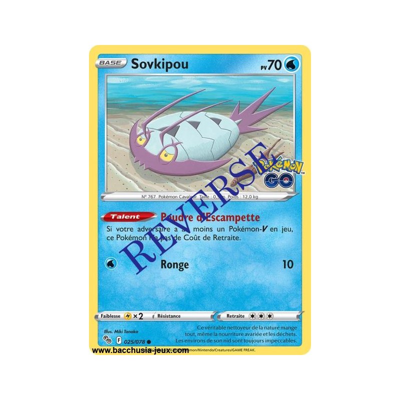 Carte Pokémon EB10.5 025/078 Sovkipou Reverse
