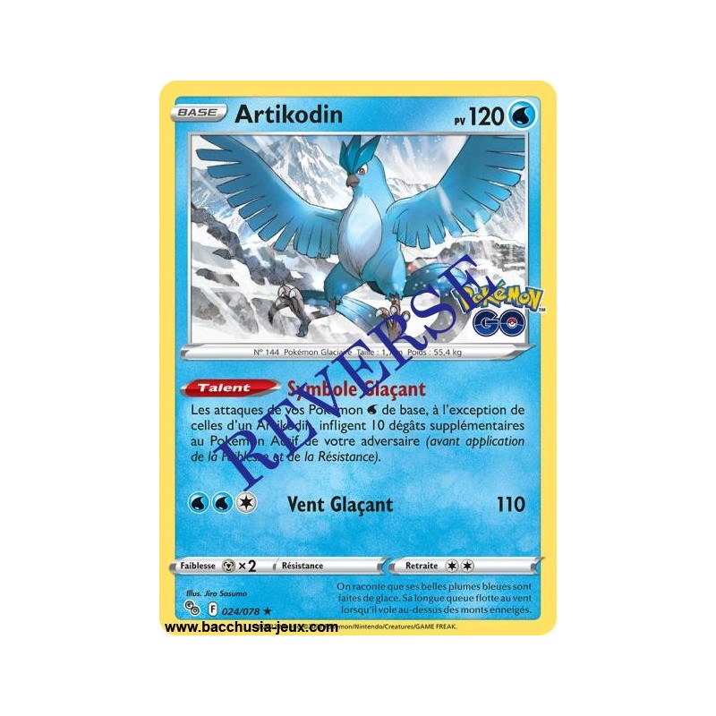 Carte Pokémon EB10.5 024/078 Artikodin HOLO Reverse