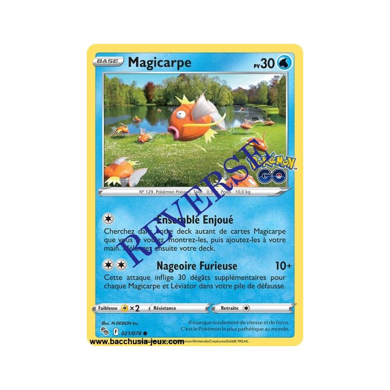 Carte Pokémon EB10.5 021/078 Magicarpe Reverse