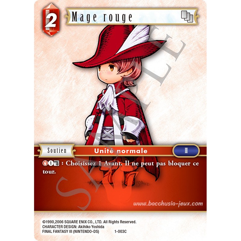 Mage Rouge 1-003C (Final Fantasy)