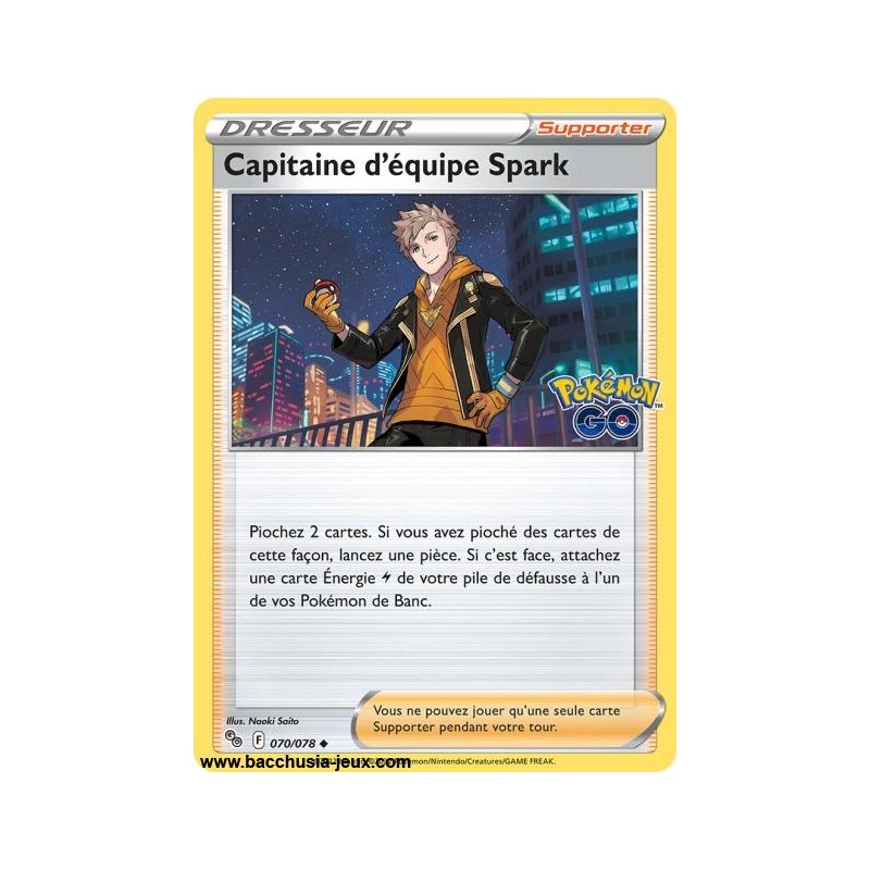 Carte Pokémon EB10.5 070/078 Capitaine d'équipe Spark