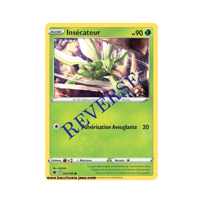 Carte Pokémon EB10 004/189 Insécateur Reverse