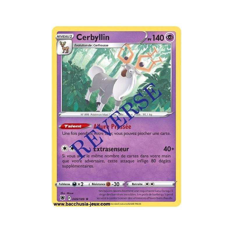Carte Pokémon EB10 069/189 Cerbyllin HOLO Reverse