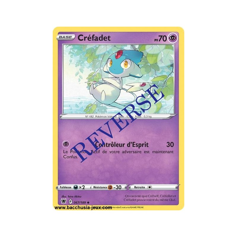 Carte Pokémon EB10 067/189 Créfadet Reverse