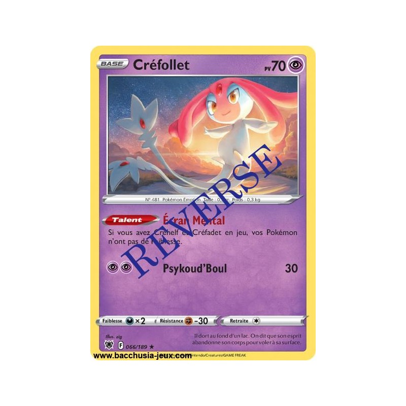 Carte Pokémon EB10 066/189 Créfollet HOLO Reverse