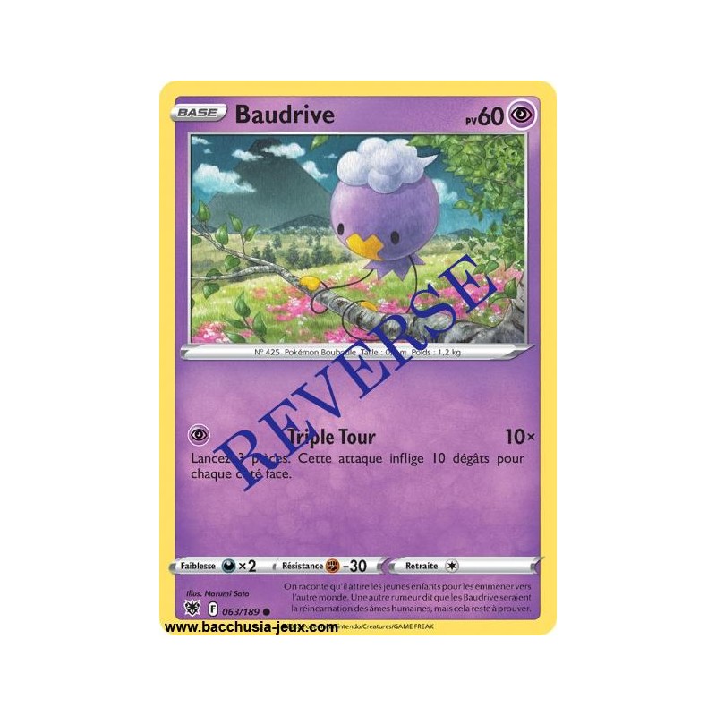 Carte Pokémon EB10 063/189 Baudrive Reverse