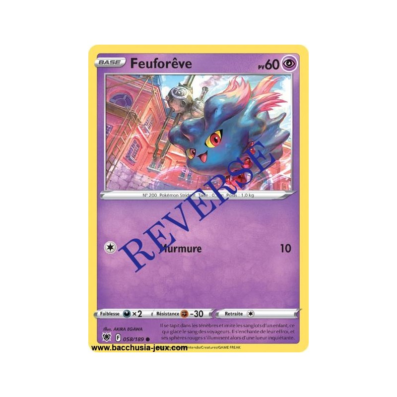 Carte Pokémon EB10 058/189 Feuforêve Reverse
