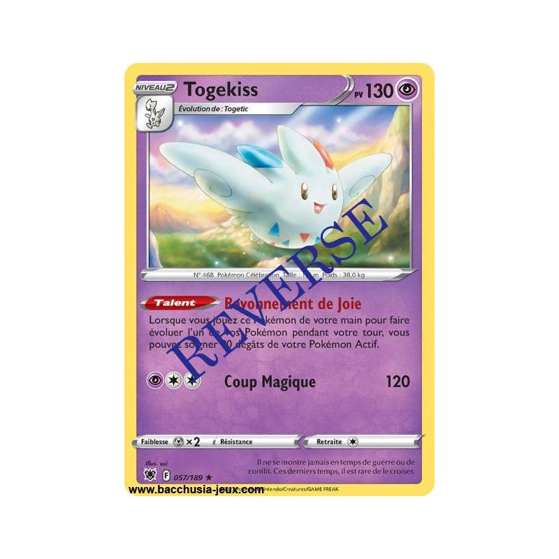Carte Pokémon EB10 057/189 Togekiss HOLO Reverse