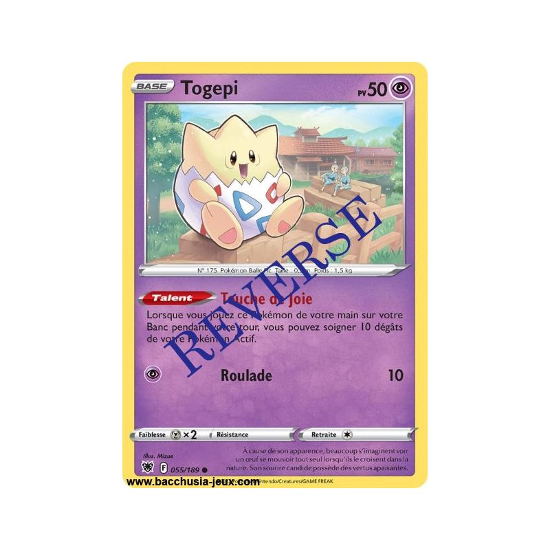 Carte Pokémon EB10 055/189 Togepi Reverse