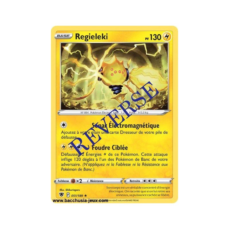 Carte Pokémon EB10 051/189 Regieleki RARE Reverse