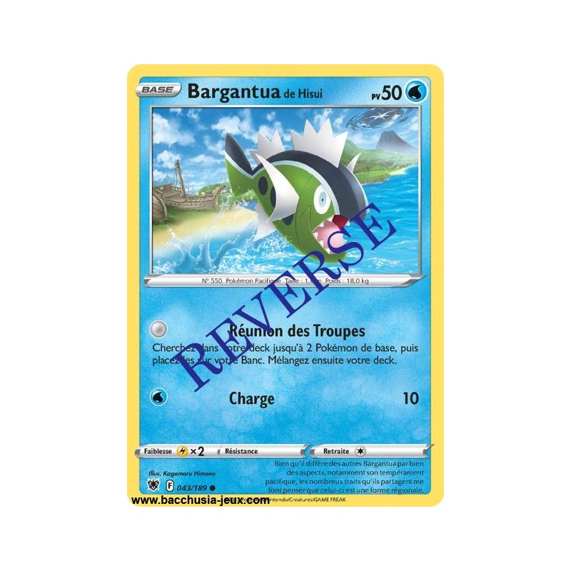 Carte Pokémon EB10 043/189 Bargantua de Hisui Reverse