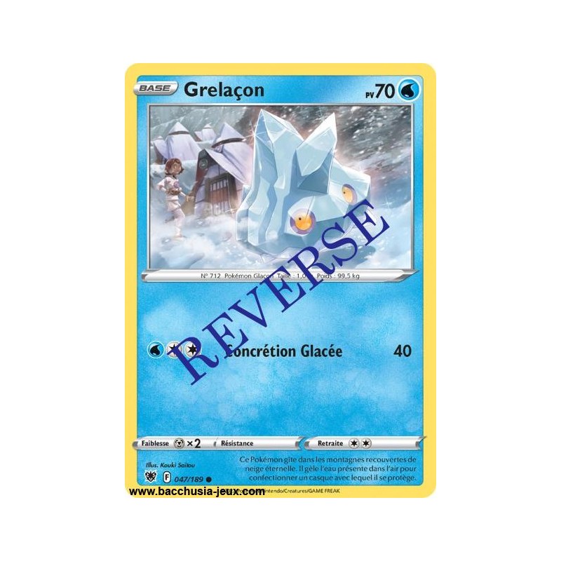 Carte Pokémon EB10 047/189 Grelaçon Reverse