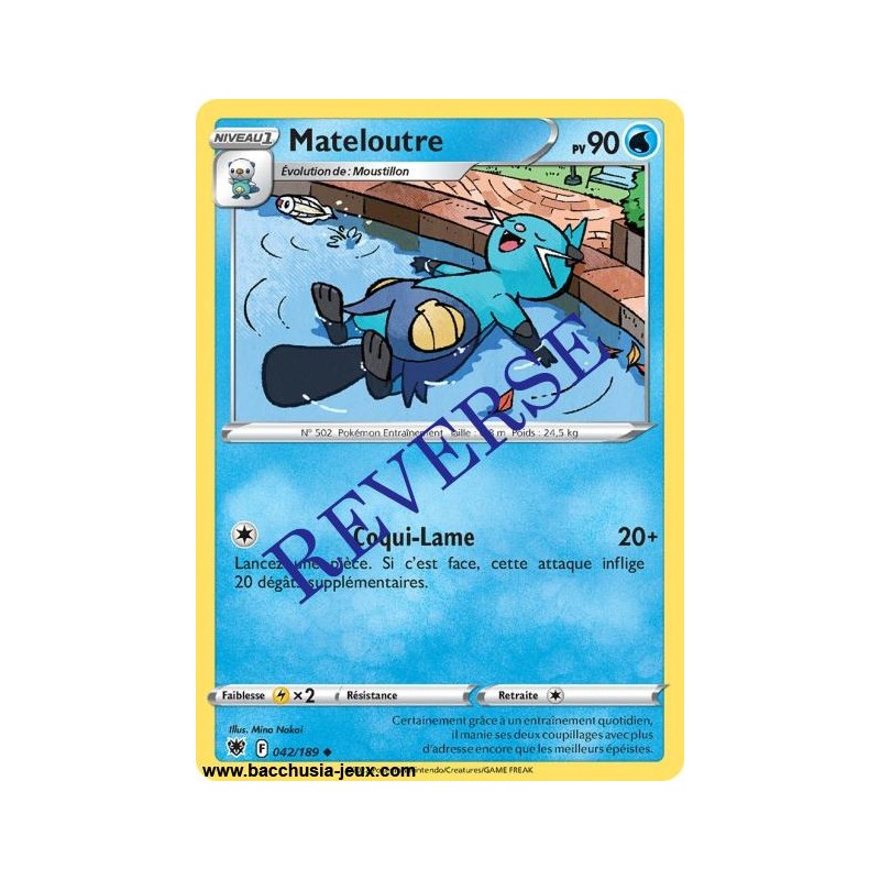 Carte Pokémon EB10 042/189 Mateloutre Reverse