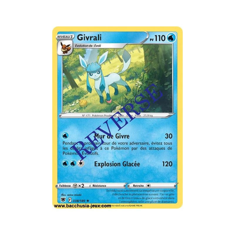 Carte Pokémon EB10 038/189 Givrali RARE Reverse