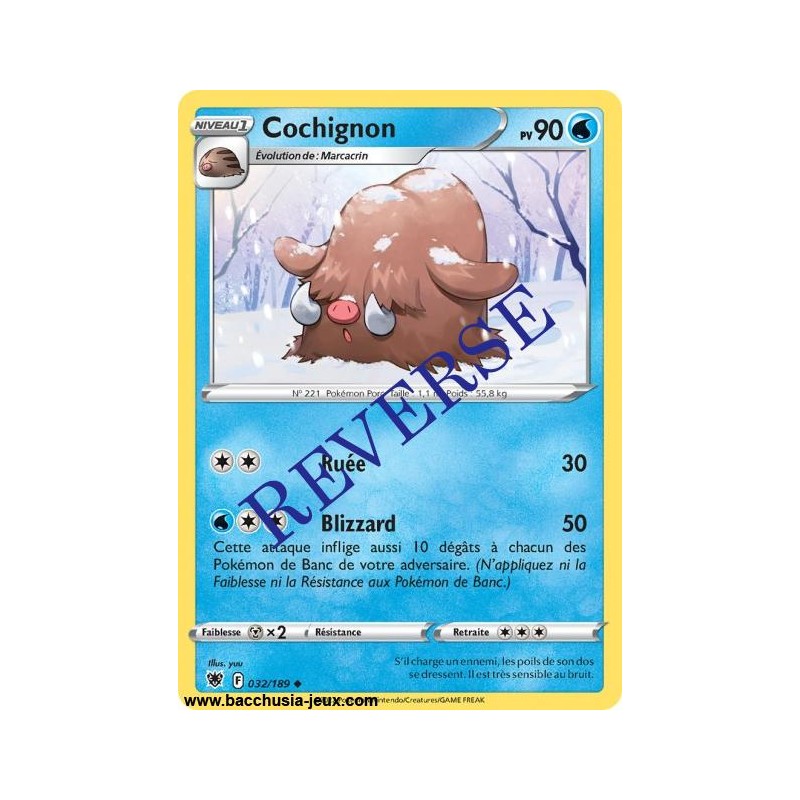 Carte Pokémon EB10 032/189 Cochignon Reverse
