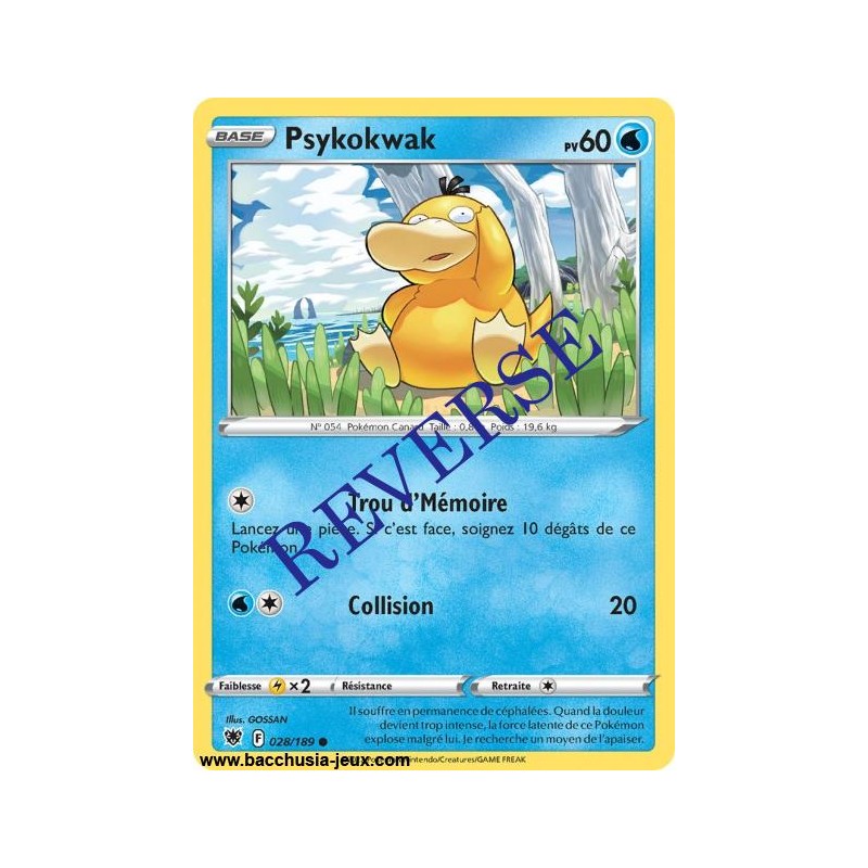 Carte Pokémon EB10 028/189 Psykokwak Reverse