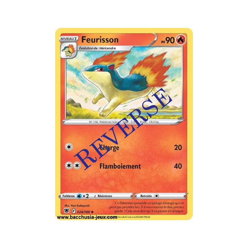 Carte Pokémon EB10 024/189 Feurisson Reverse