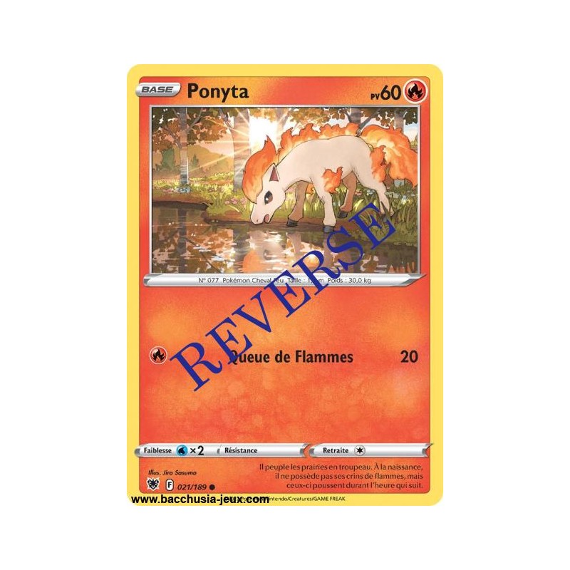 Carte Pokémon EB10 021/189 Ponyta Reverse