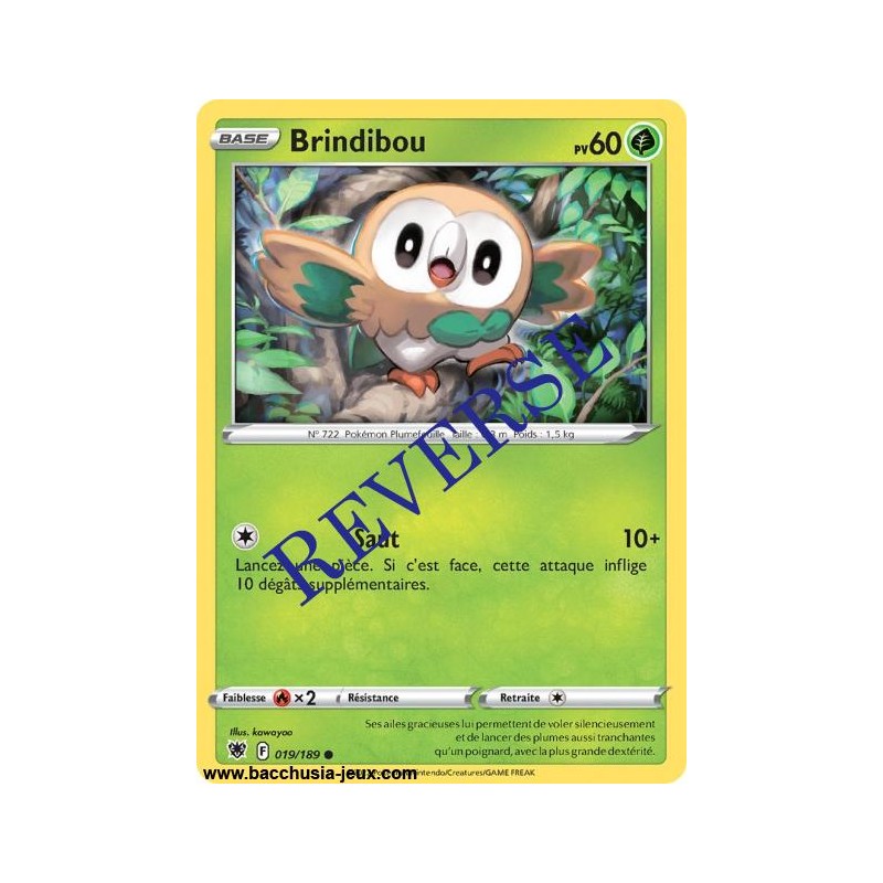 Carte Pokémon EB10 019/189 Brindibou Reverse