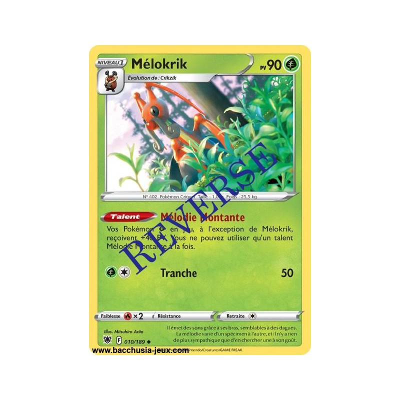 Carte Pokémon EB10 010/189 Mélokrik Reverse