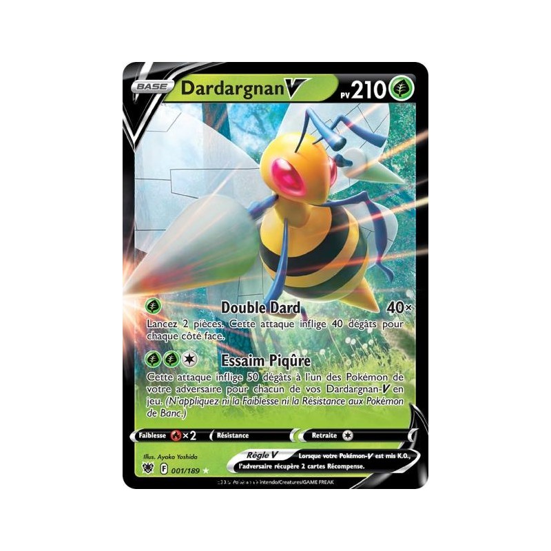 Carte Pokémon EB10 001/189 Dardargnan V