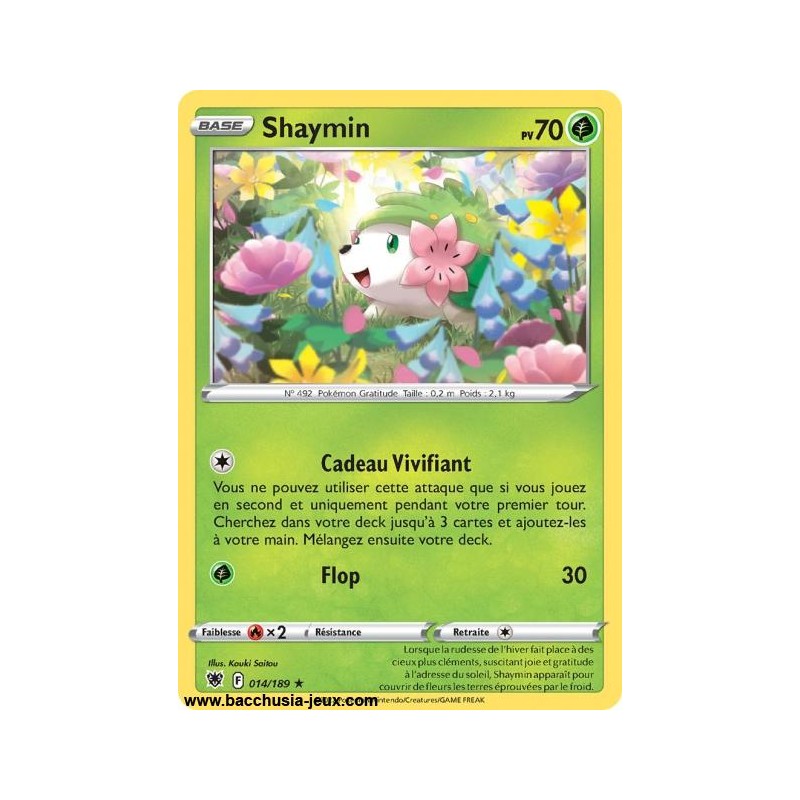 Carte Pokémon EB10 014/189 Shaymin RARE