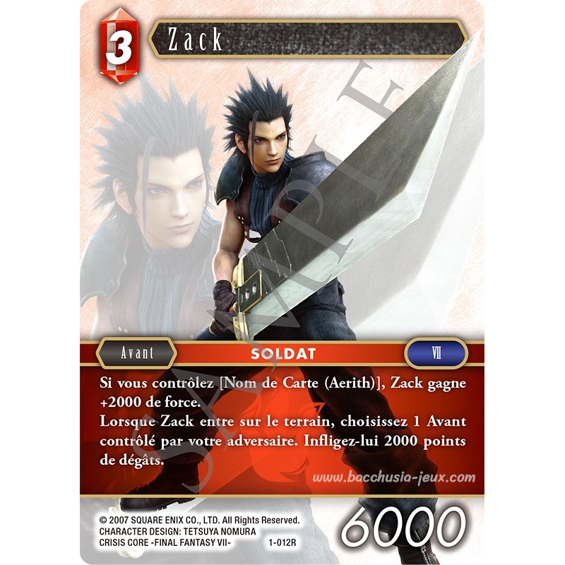 Zack 1-012R (Final Fantasy)