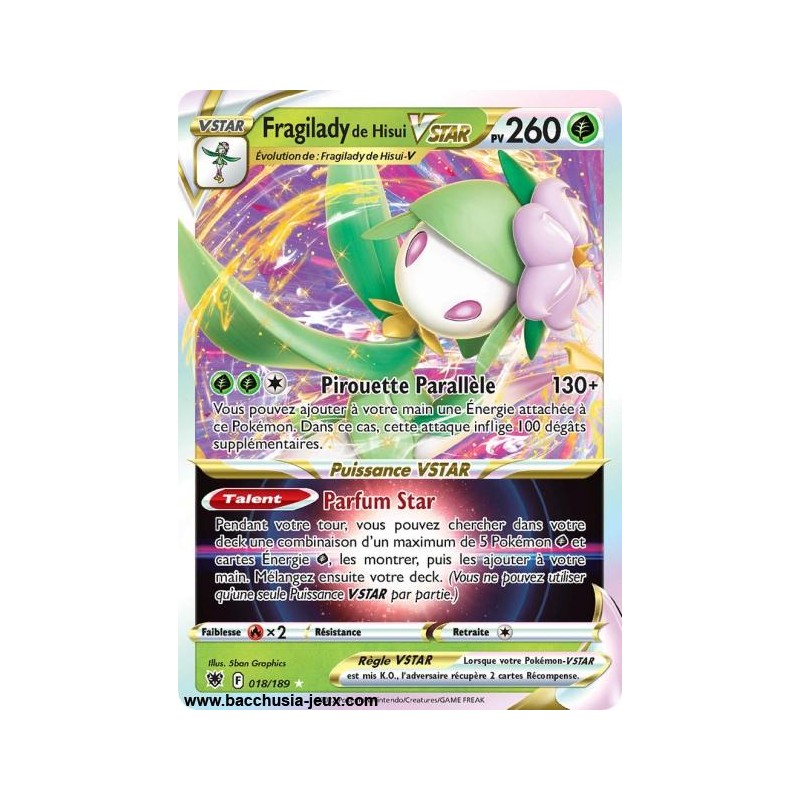 Carte Pokémon EB10 018/189 Fragilady de Hisui V Star