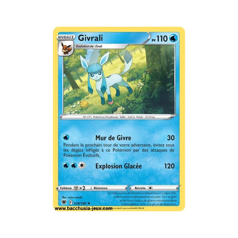 Carte Pokémon EB10 038/189 Givrali RARE