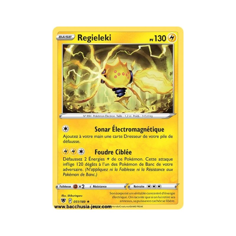 Carte Pokémon EB10 051/189 Regieleki RARE