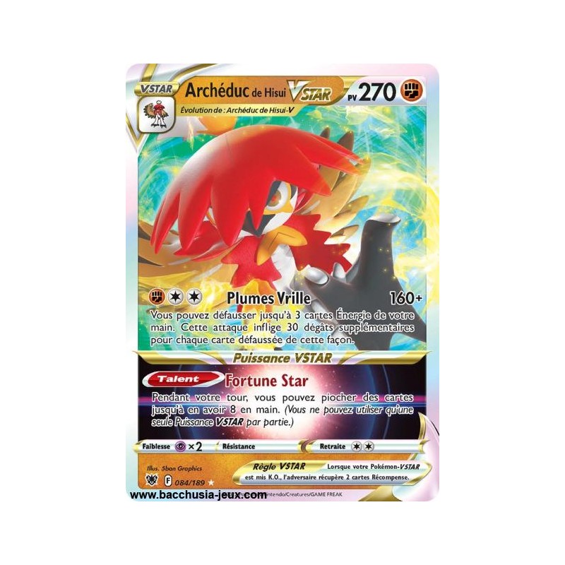 Carte Pokémon EB10 084/189 Archéduc de Hisui V Star