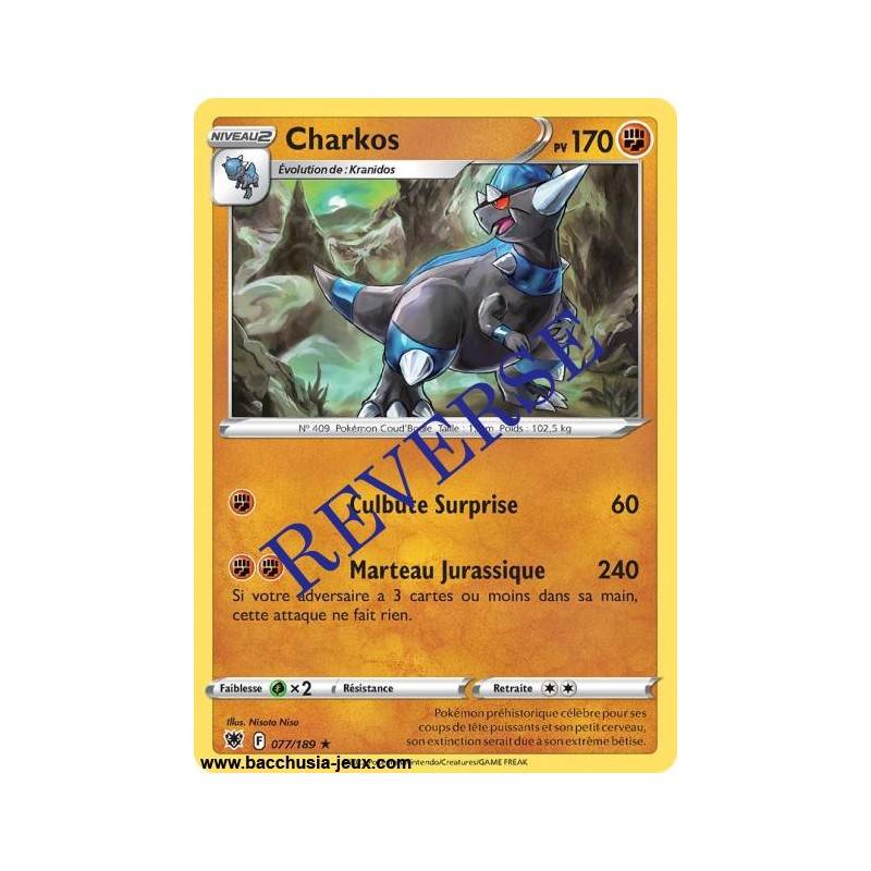 Carte Pokémon EB10 077/189 Charkos HOLO Reverse
