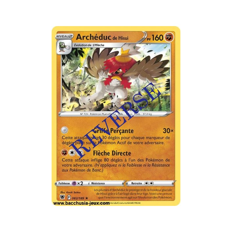 Carte Pokémon EB10 082/189 Archéduc de Hisui HOLO Reverse