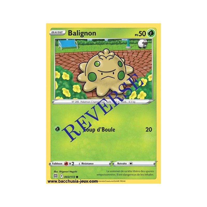 Carte Pokémon EB09 003/172 Balignon Reverse