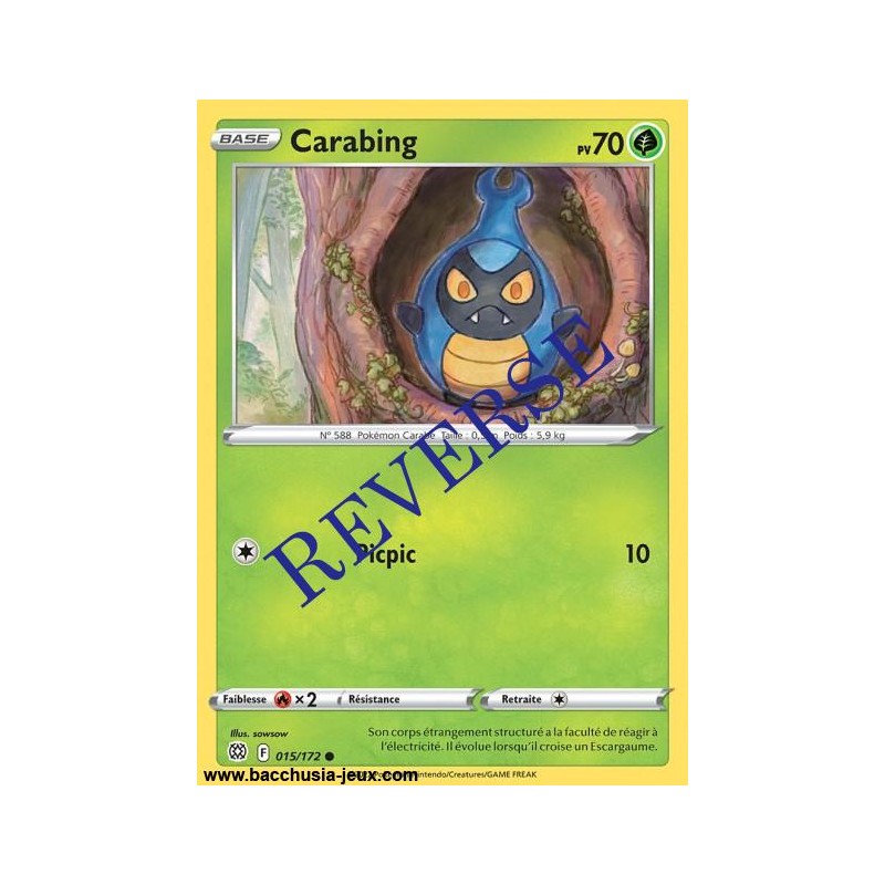 Carte Pokémon EB09 015/172 Carabing Reverse