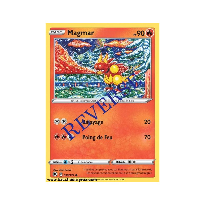 Carte Pokémon EB09 019/172 Magmar Reverse