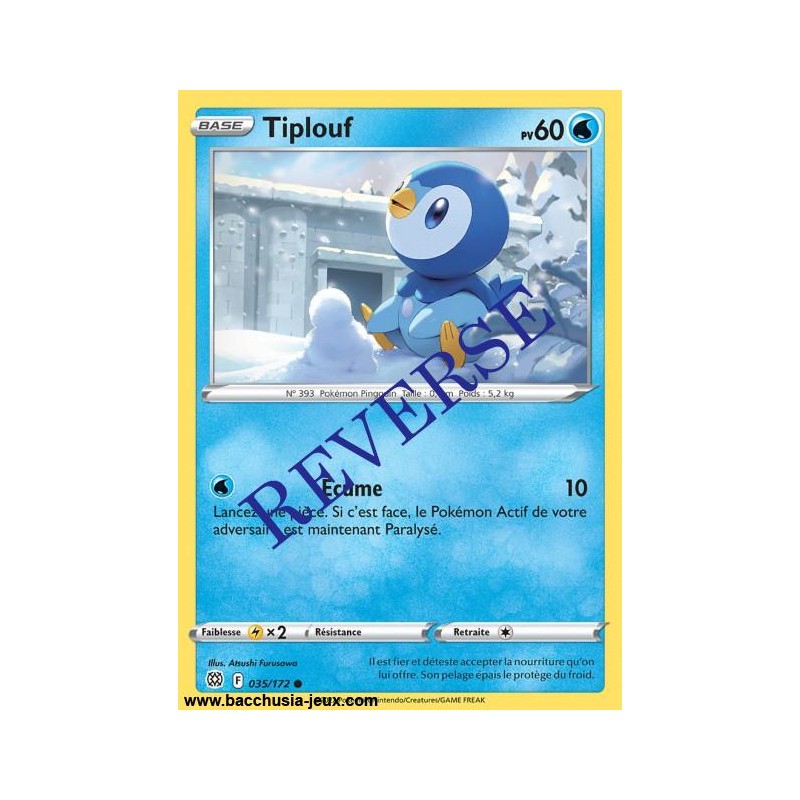 Carte Pokémon EB09 035/172 Tiplouf Reverse