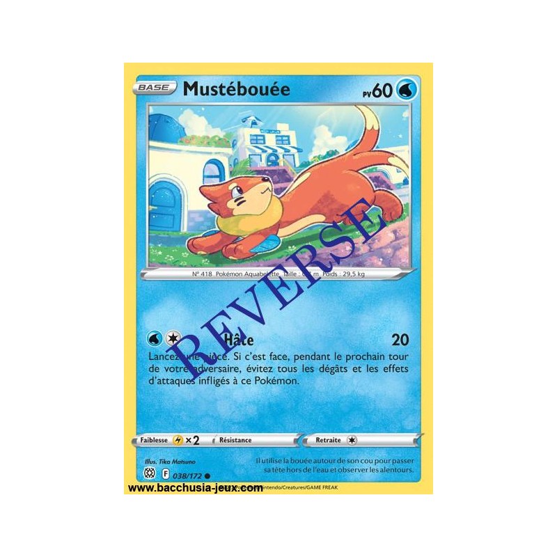 Carte Pokémon EB09 038/172 Mustébouée Reverse