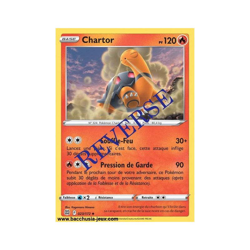 Carte Pokémon EB09 023/172 Chartor Reverse