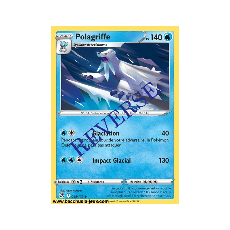 Carte Pokémon EB09 043/172 Polagriffe Reverse