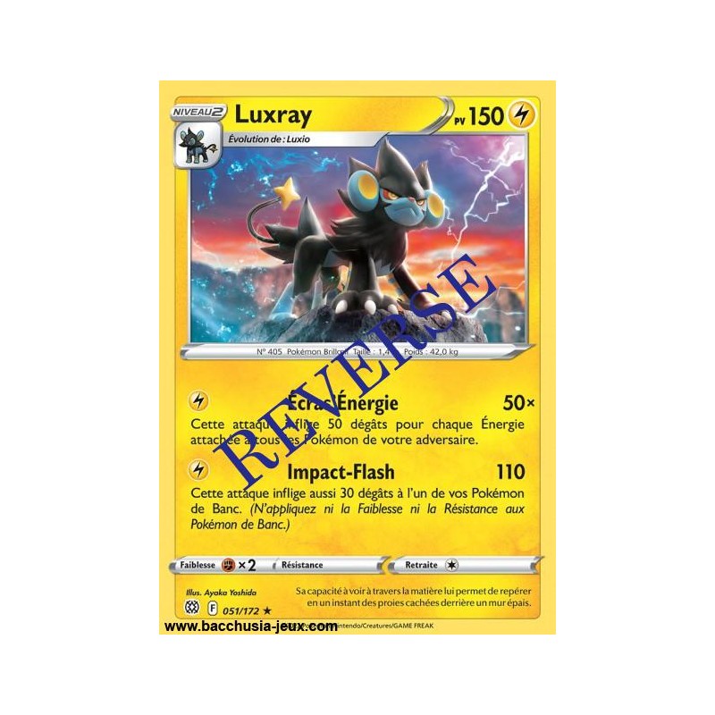 Carte Pokémon EB09 051/172 Luxray RARE Reverse