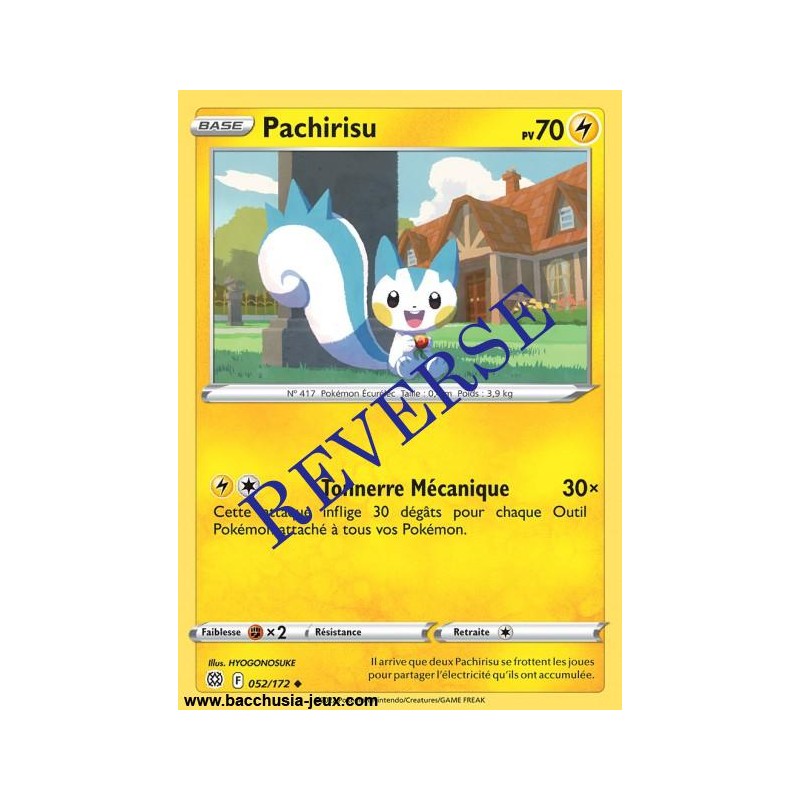 Carte Pokémon EB09 052/172 Pachirisu Reverse