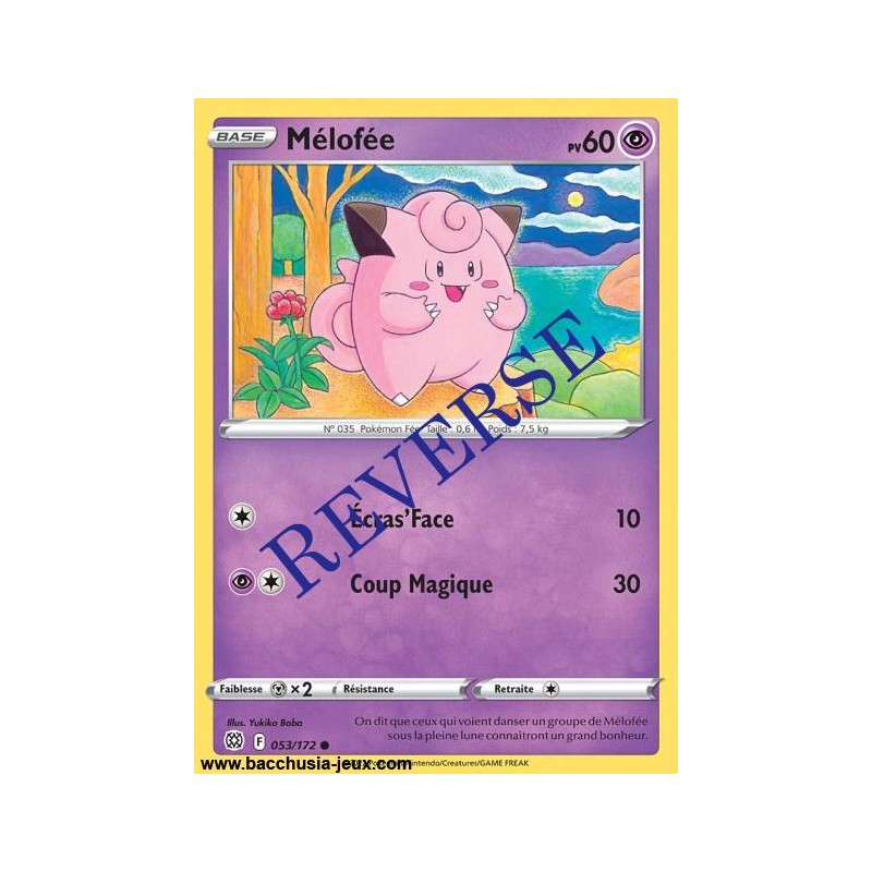 Carte Pokémon EB09 053/172 Mélofée Reverse