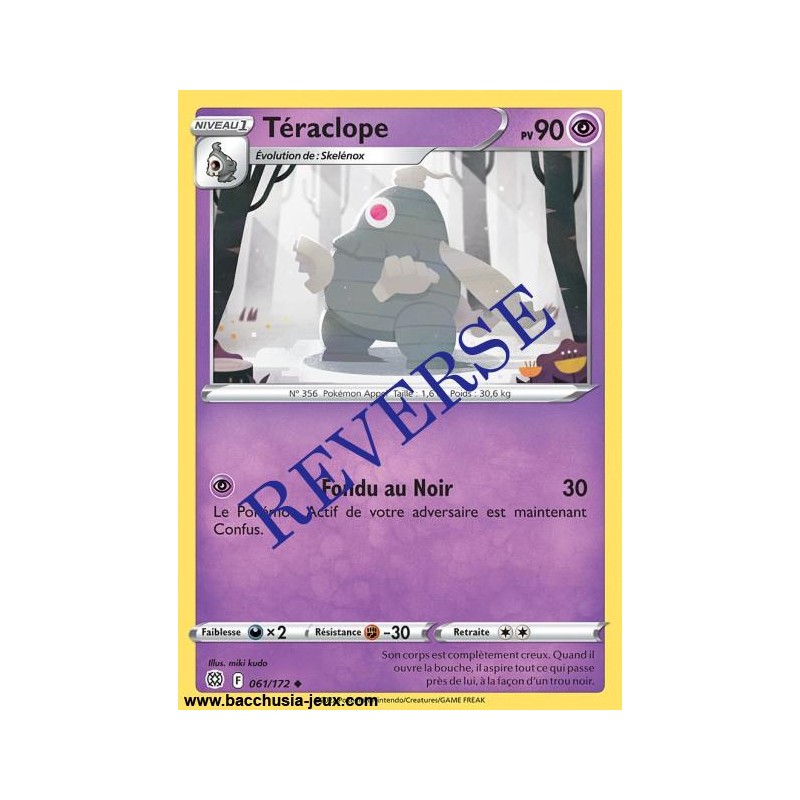 Carte Pokémon EB09 061/172 Téraclope Reverse