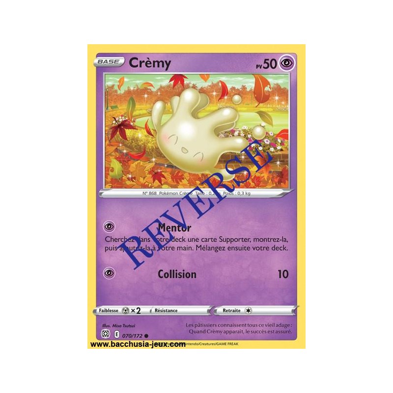Carte Pokémon EB09 070/172 Crèmy Reverse