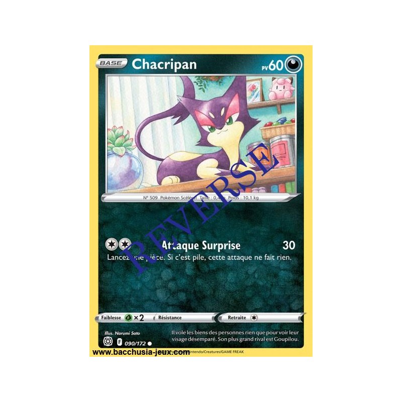 Carte Pokémon EB09 090/172 Chacripan Reverse