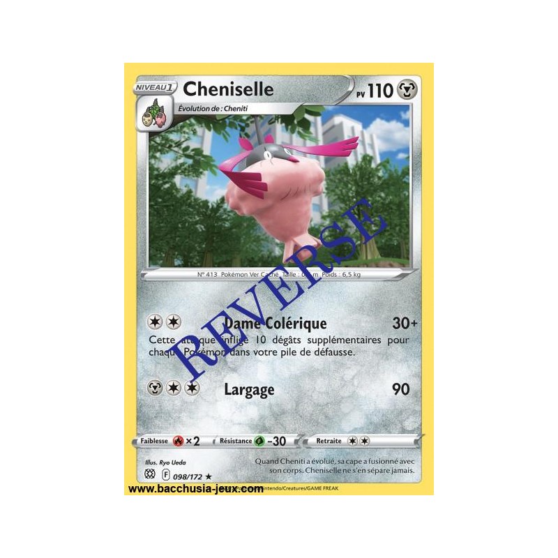 Carte Pokémon EB09 098/172 Cheniselle RARE Reverse