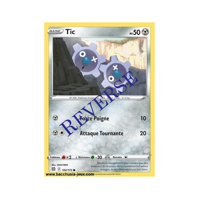 Carte Pokémon EB09 102/172 Tic Reverse